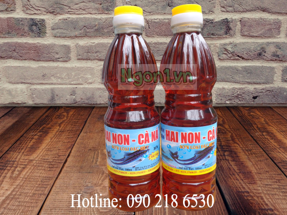 Nước mắm Hai Non - Cà Ná 30 độ đạm (6 chai 500ml/thùng)