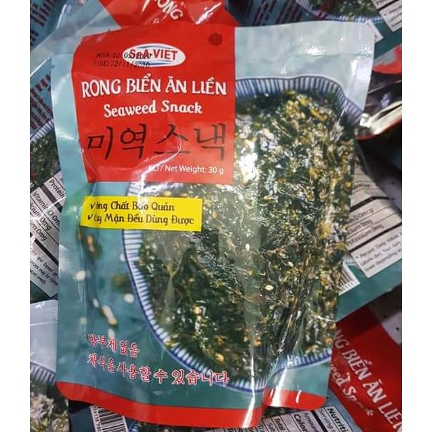 Rong biển sấy khô ăn liền Nha Trang giòn ngon hấp dẫn!